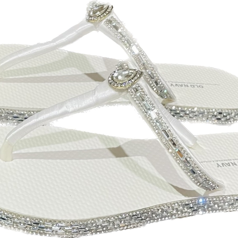 "Your Tears Not Mine" Custom Designer Bling Flip Flops/ Sandals - Picture 2 of 3